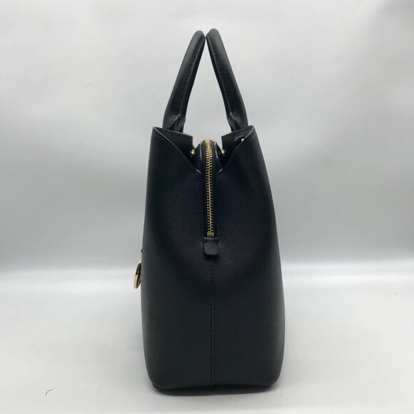 Michael Kors Black Saffiano Leather Middle Zip Savannah Convertible Tote - Picture 3 of 10